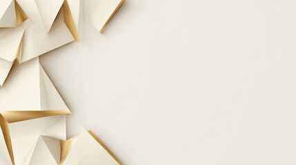 Elegant gold geometric line diamond frame background with copy space