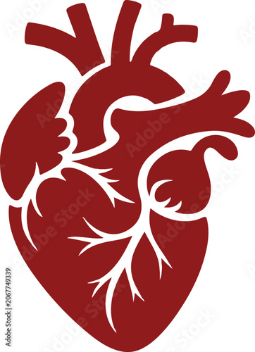 Iconic Red Rose Heart Logo