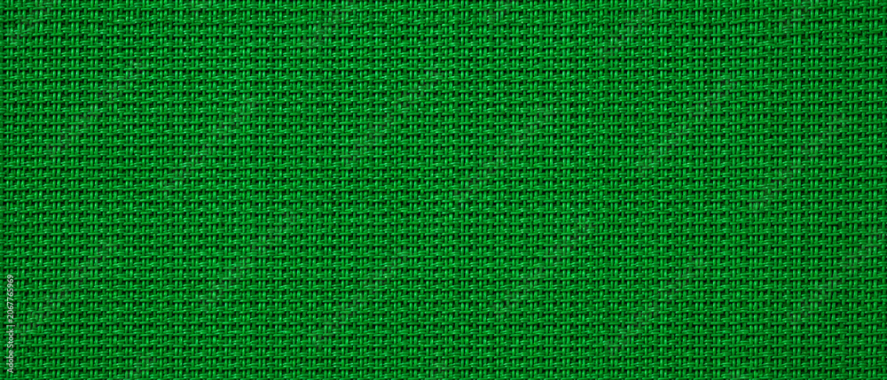 Fototapeta premium Seamless Green Woven Textile Background with Detailed Fabric Pattern
