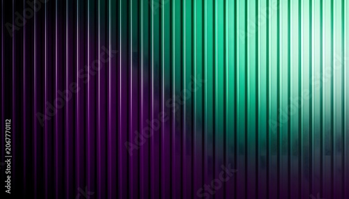 Vertical bars displaying a purple to green gradient on an abstract background