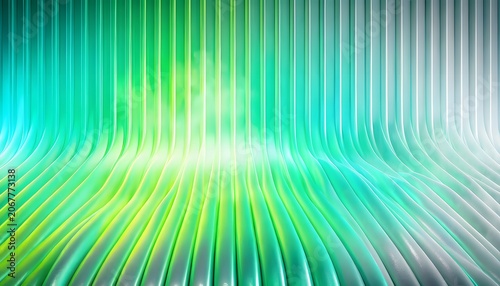 Abstract Green and Blue Gradient with Vertical Lines