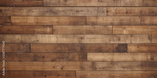 Old wooden wall texture background with brown wooden planks and natural wood grain pattern surface