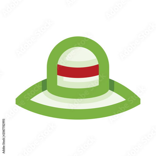 Tableau sur toile Hats cap women's hat vector illustration
