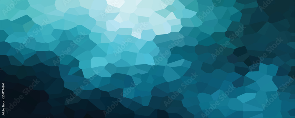 Obraz premium Abstract Blue Geometric Mosaic Background with Polygon Pattern Texture.