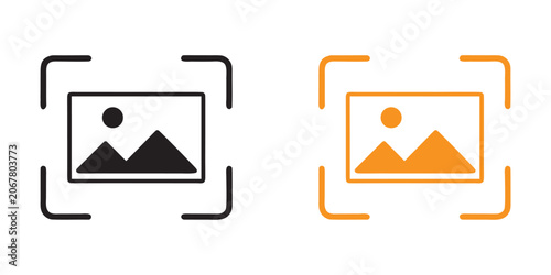 Tableau sur toile Capture image icon, screenshot, photo, take photo and screenshot symbols vector