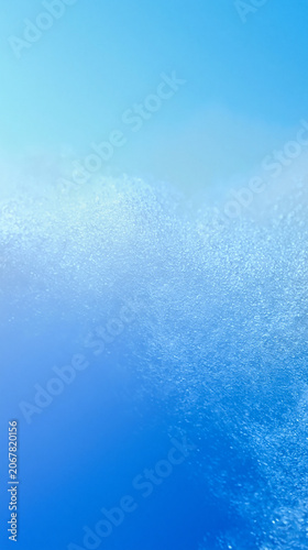 Smooth gradient of vivid blue transitioning to pale sky blue, creating a serene and calming background suitable for various design applications