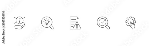 Obraz na płótnie SOLVE Coaching Method icon set containing specify the problem, observation, list