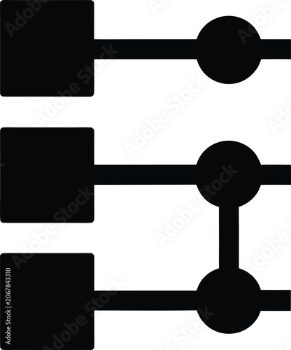 clinical genomics icon Black silhouette vector illustration on transparent background