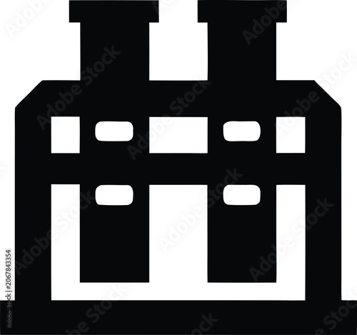 biobank icon Black silhouette vector illustration on transparent background