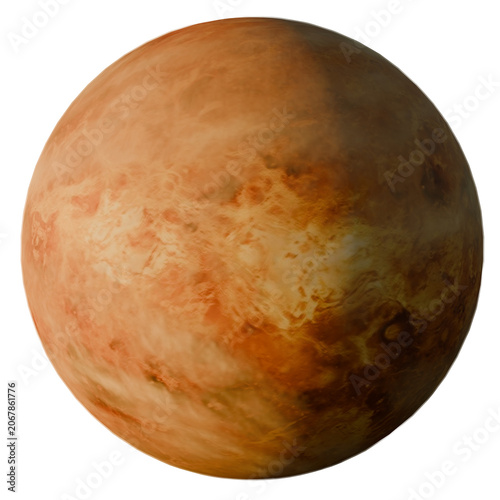 Venus planet isolated on transparent background