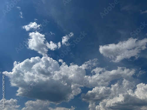 blue sky with clouds