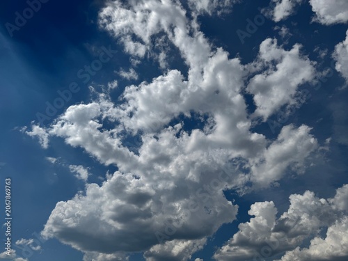 blue sky with clouds