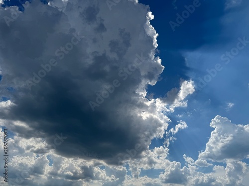 blue sky with clouds