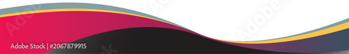 Abstract wave border and header for text and message design.