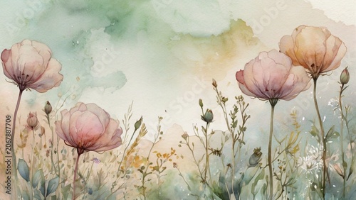  Ultra-detailed watercolor textures, transparent pigment layers, ai