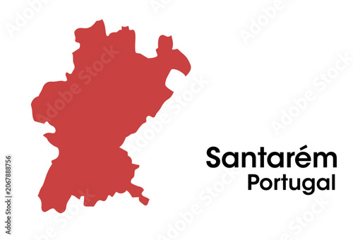 Foto santarem portugal map