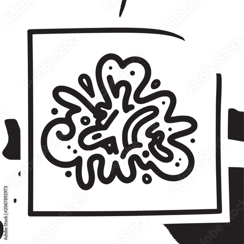 Ink Splat Art Design Element.