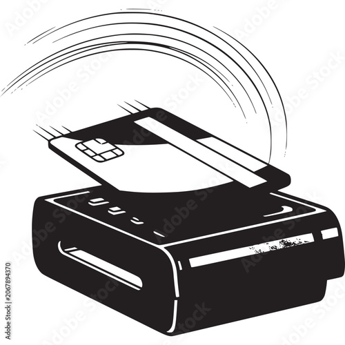Wireless credit card reader terminal device.