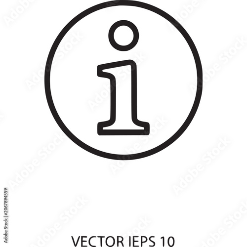 Information icon in a circle.