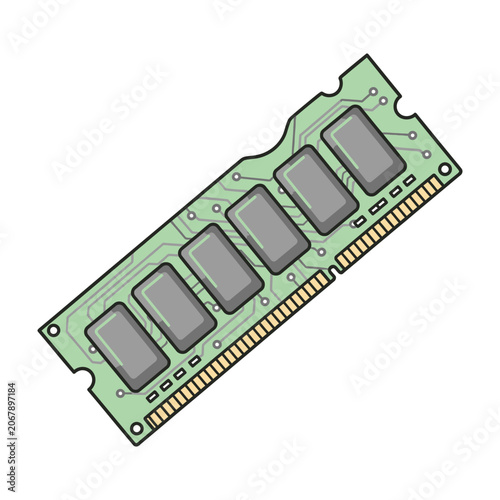 RAM memory module computer hardware component