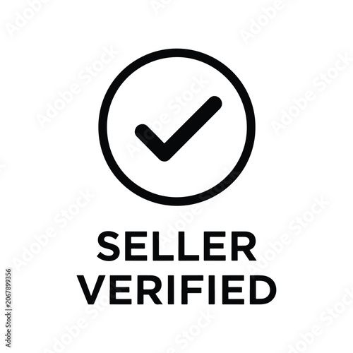 Seller Verified Badge Icon for Trusted Marketplace Sellers