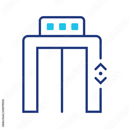Принти на полотні Elevator doors icon