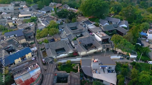 Aerial view of the Tangshan Residential Area in Jianshui, Yunnan Province