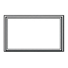 Black rectangular frame border icon