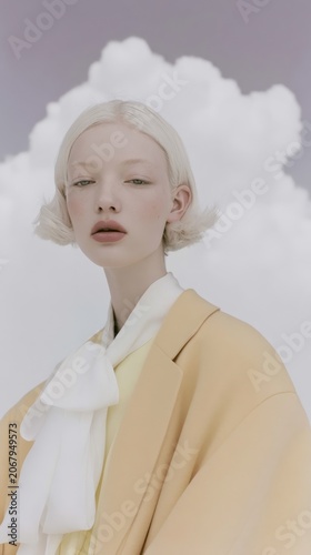 Soft Elegance Under Clouds