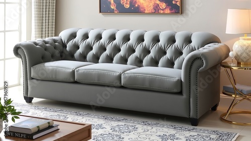 Nail Head Seat Sofa Living Room