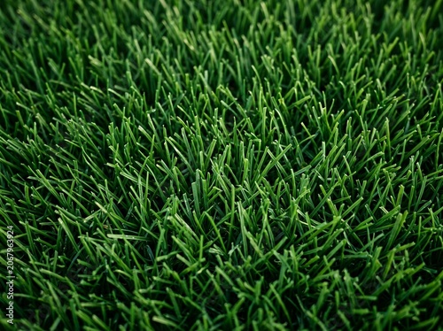 Fresh green grass field swaying in the wind nature background with vibrant meadow texture