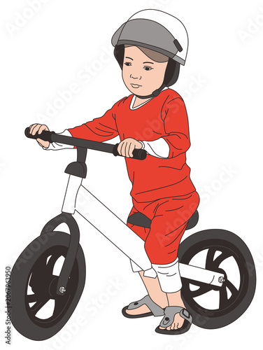 boy riding pushbike
