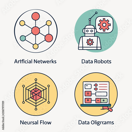 Isometric of artificial intelligence tools: neural networks, data robots, neural flow, data