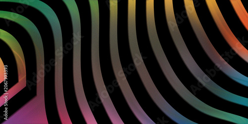 Colorful abstract zebra stripe pattern with gradient effect