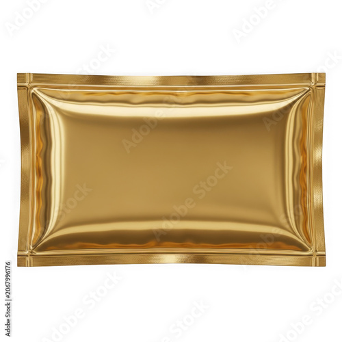 Golden chocolate bar wrapper