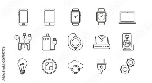 Technology and Electronics Icon Set