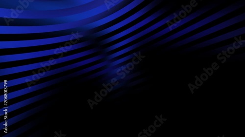Cyclic 3D animation. Abstract minimalist loop background blue abstract background