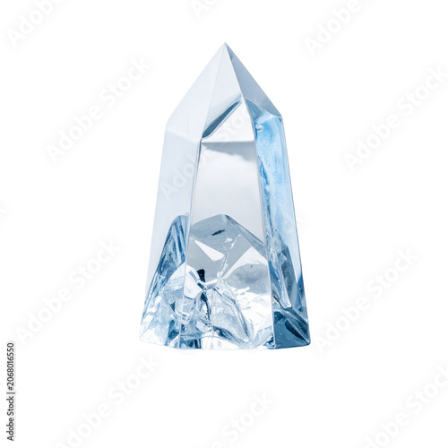 Detailed Ice Crystal with Frost Texture in PNG Format Isolated on Transparent Background for Branding, Marketing, and Digital Design Applications