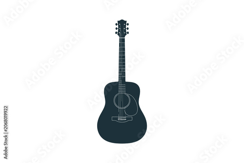 Elegant Acoustic Guitar Artwork