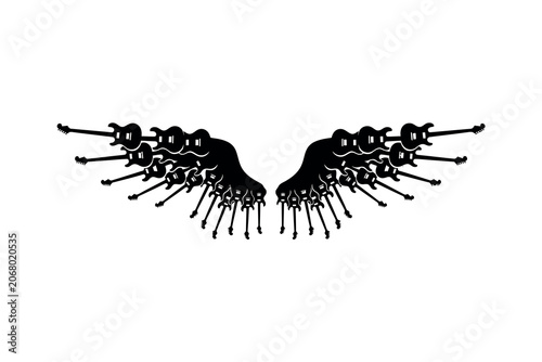 Flying Guitar Wings Artwork