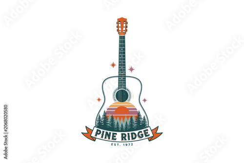 Mountain Guitar Adventure Sketch