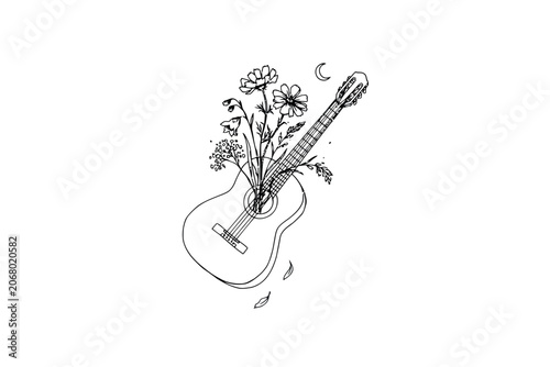 Retro Wilderness Guitar Design