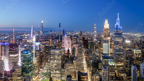 New York Manhattan after sunset