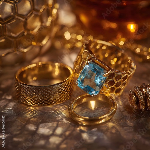 Golden Rings and Honeycomb Texture