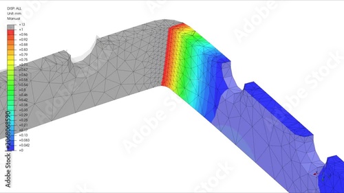 Mechanic simulation engineering - Stress and breakpoint analysis of Mechanical part under force and moment conditions