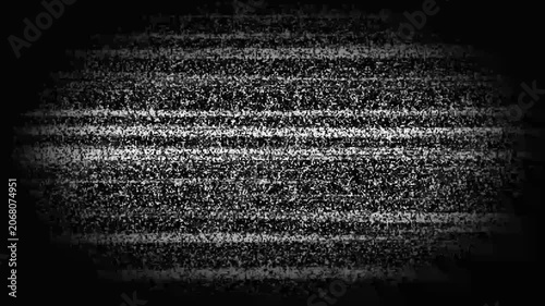 Vignette Effect with Horizontal Static Lines Keywords: static, noise, television, tv, screen