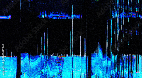 Retro VHS background. Glitch art scan line background. TV scan line monitor for old technology concept. Glitch camera effect.