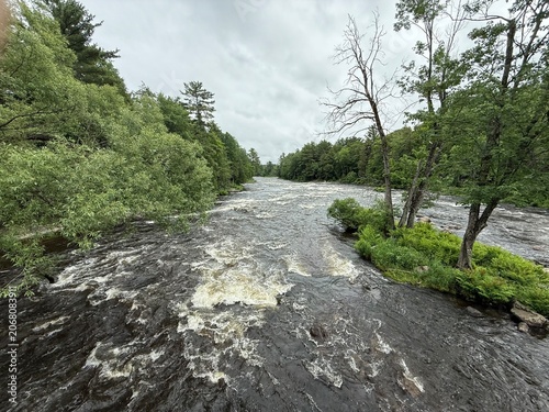 The Parc régional de la Rivière-du-Nord, Quebec, Canada in summer