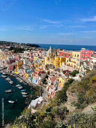 Procida Island, Italy – Colorful Marina Corricella Harbor and Historic Seaside Town