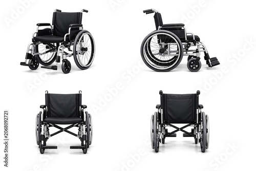 A collection showcasing various types of wheelchairs designed for different mobility needs.